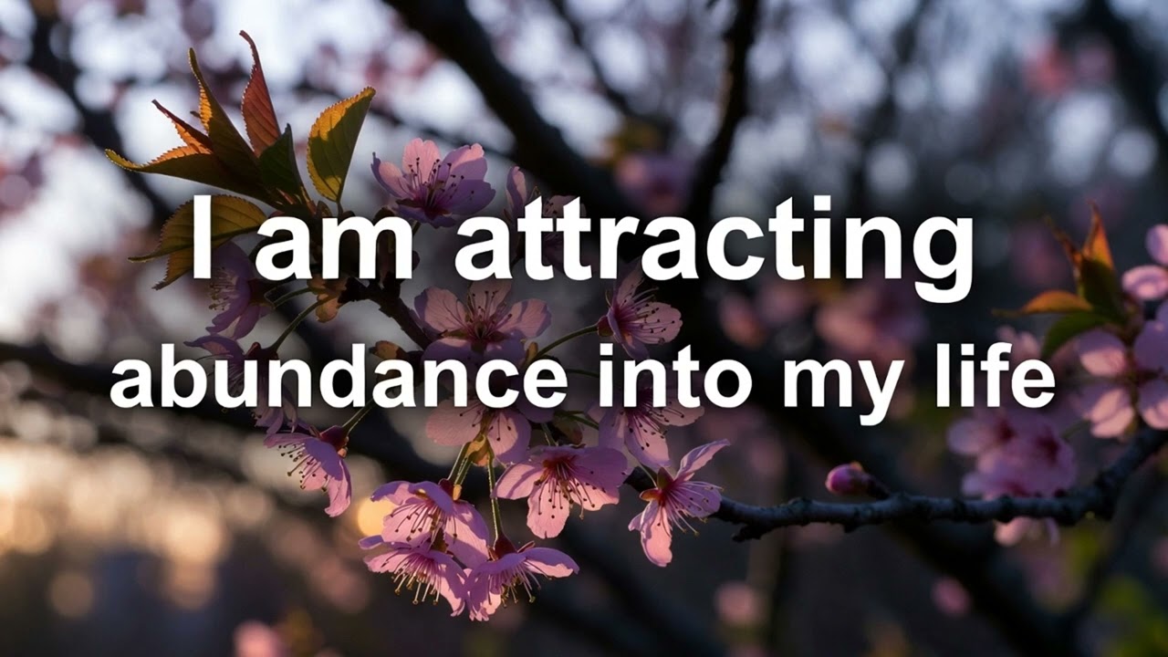 Daily Affirmation | I am attracting abundance into my life | unfolding of good