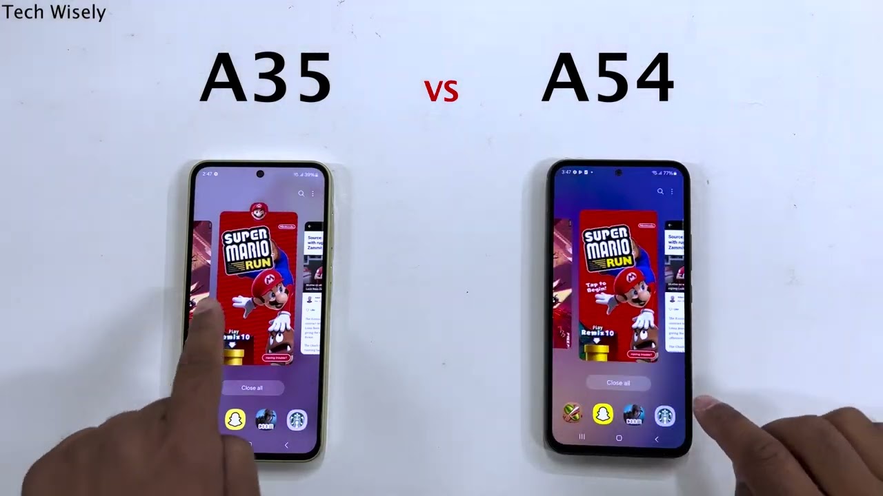 SAMSUNG A35 vs A54 - Speed Test