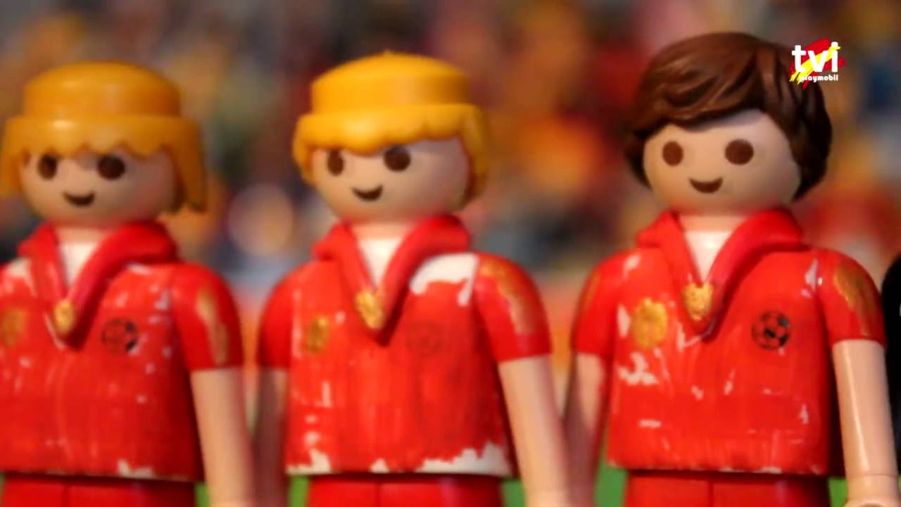 Eurocopa playmobil. La Roja baila