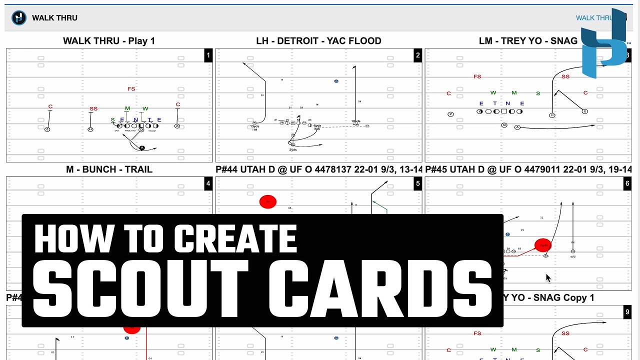 How to Create, Organize & Share Scout Cards - Just Play Football