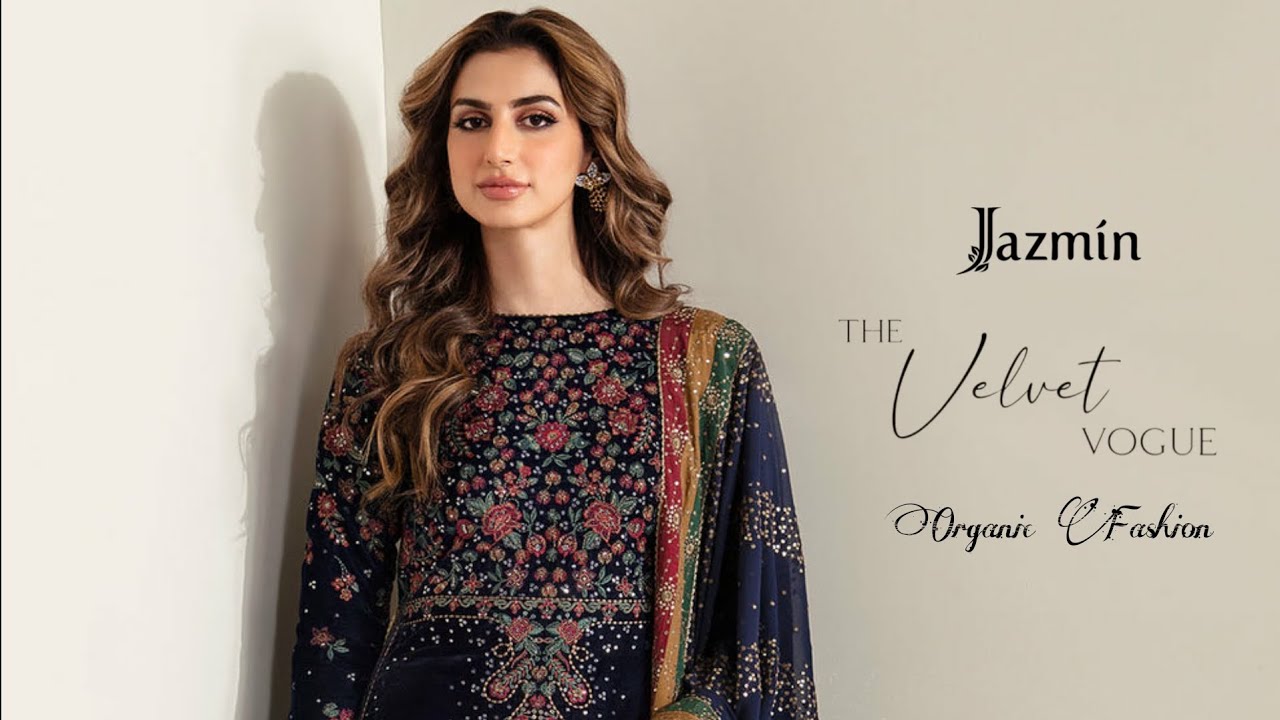Jazmin The Velvet Vogue '23 | Jazmin Luxury Velvet Unstitched Collection winter 2023 |