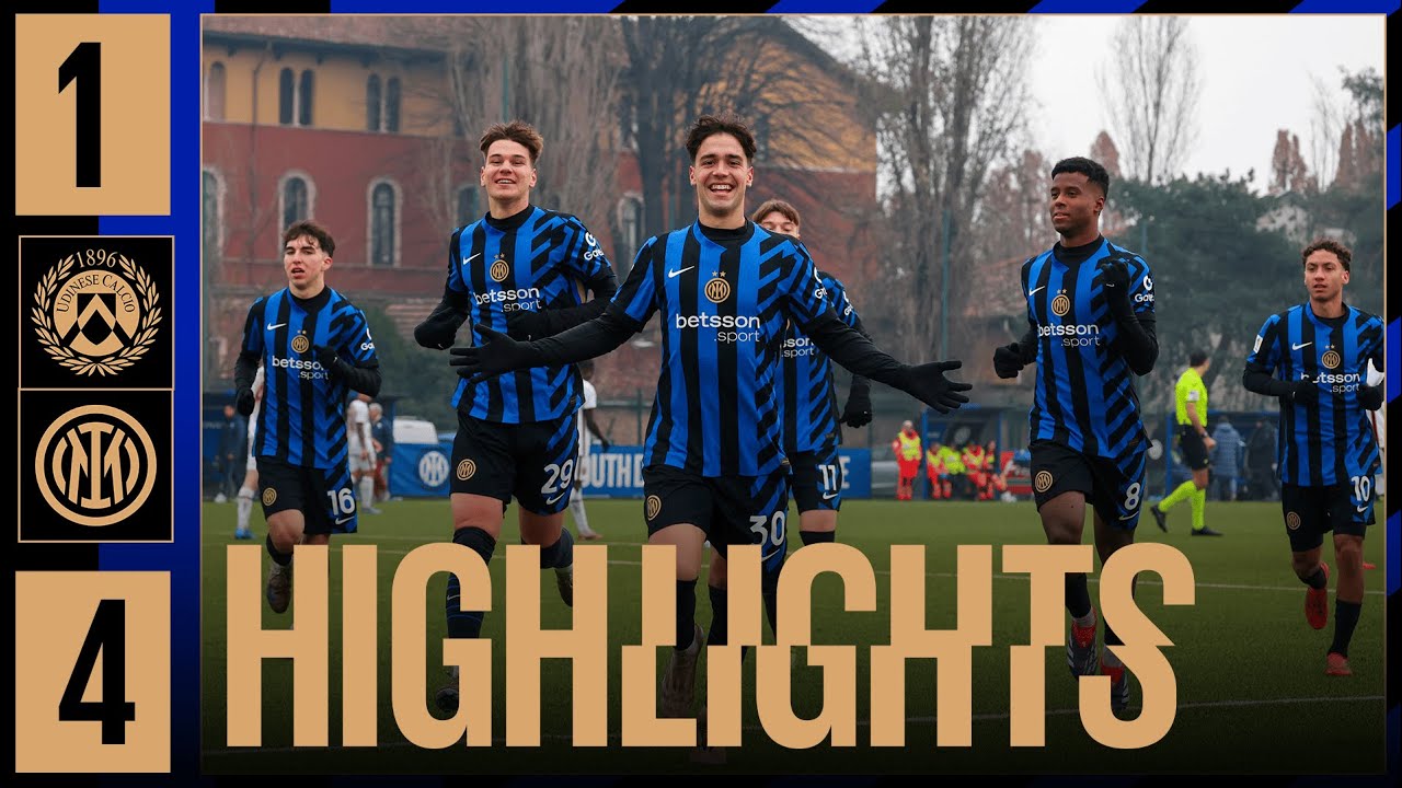 POKER NERAZZURRO 🖤💙🃏 | UDINESE 1-4 INTER | HIGHLIGHTS UNDER 20 | PRIMAVERA 1 2024/25 ⚽⚫🔵