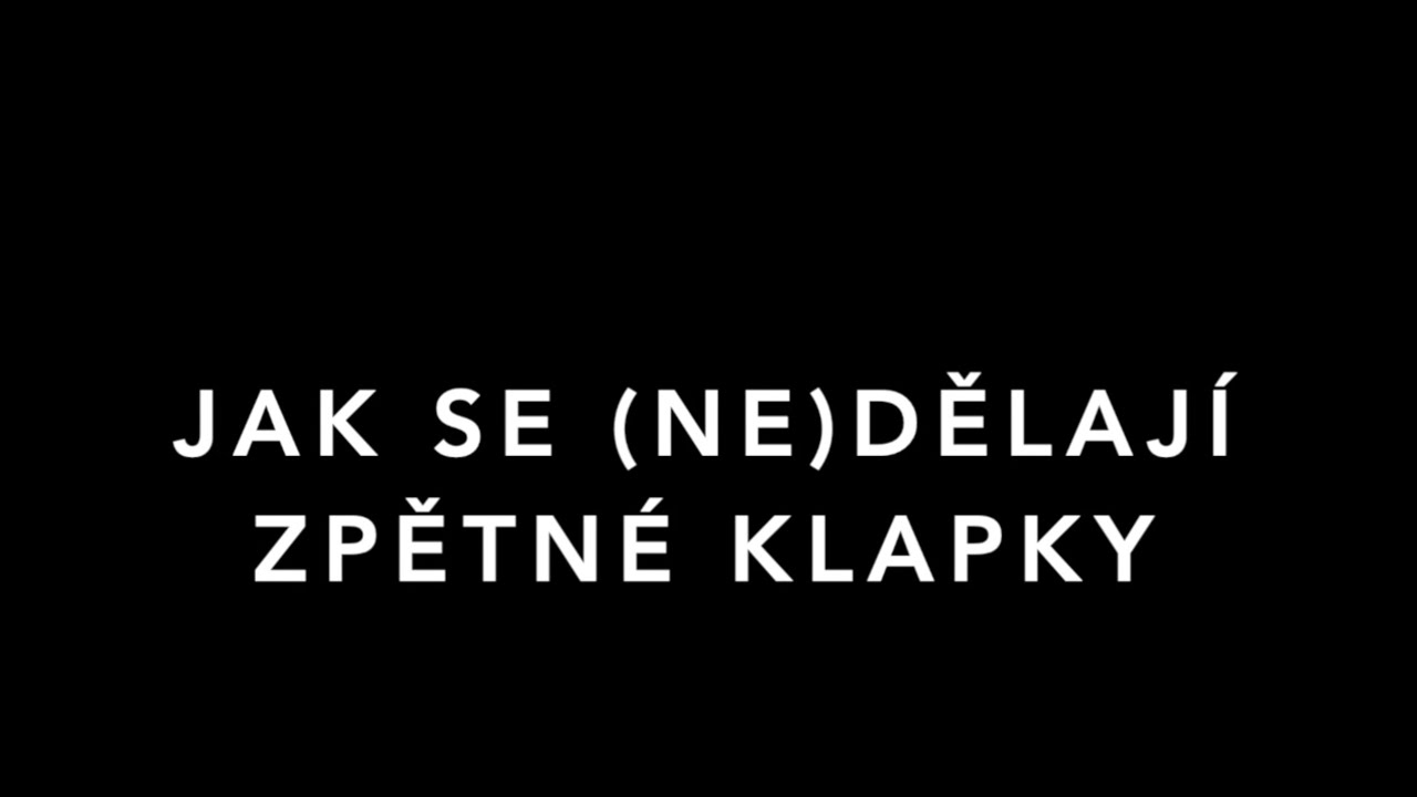 Zpětné klapky 1 - Stavba rodinného domu