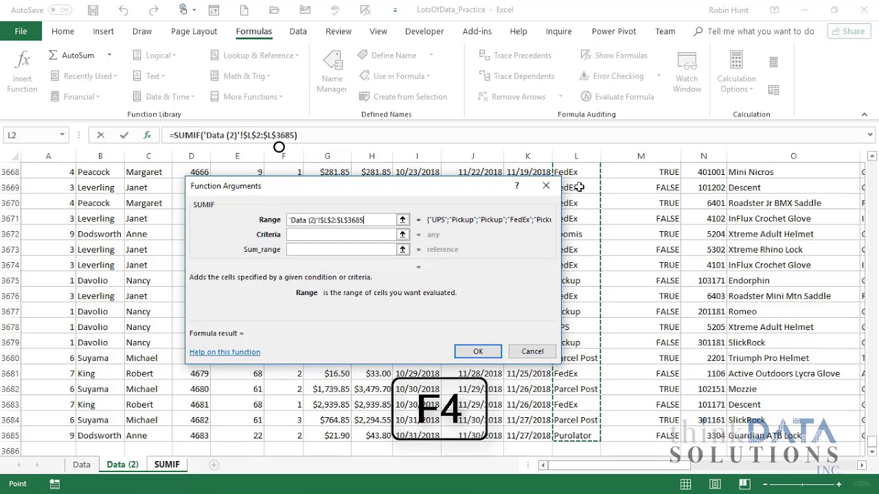 Remove Duplicates, Build SUMIF and Charting