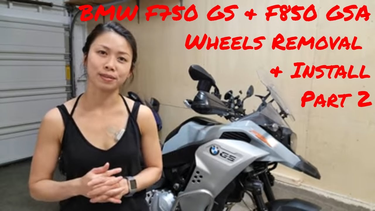 BMW Wheels Removal & Install F 750 GS F 850 GSA Part 2