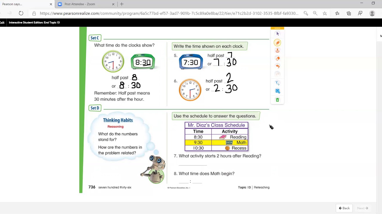 1st Grade Math- Topic 13 Reteaching (Sets A-D)