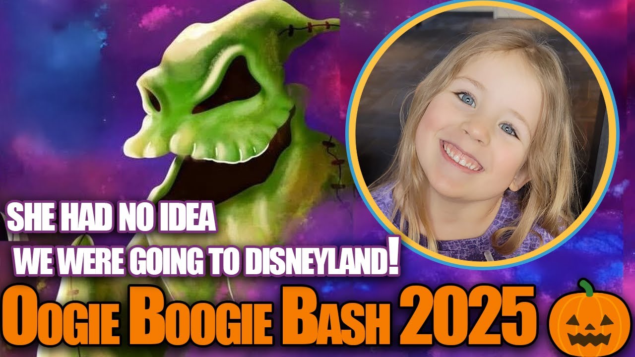 Она понятия не имела, что мы едем в Диснейленд… (Oogie Boogie Bash 2025)