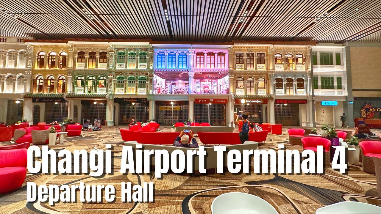 Walking Tour: Changi Airport Terminal 4, Departure Hall || by: Stanlig Films