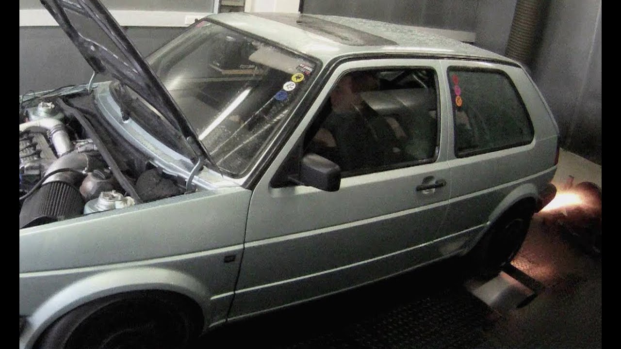 VW Golf MK2 AWD 1013HP 1,8L 16V dyno run 16Vampir