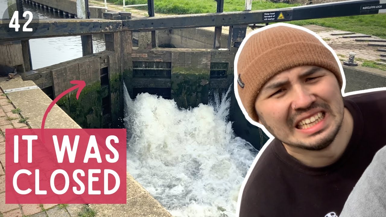 Going up a BROKEN LOCK | Crossing the TRENT to the SOAR