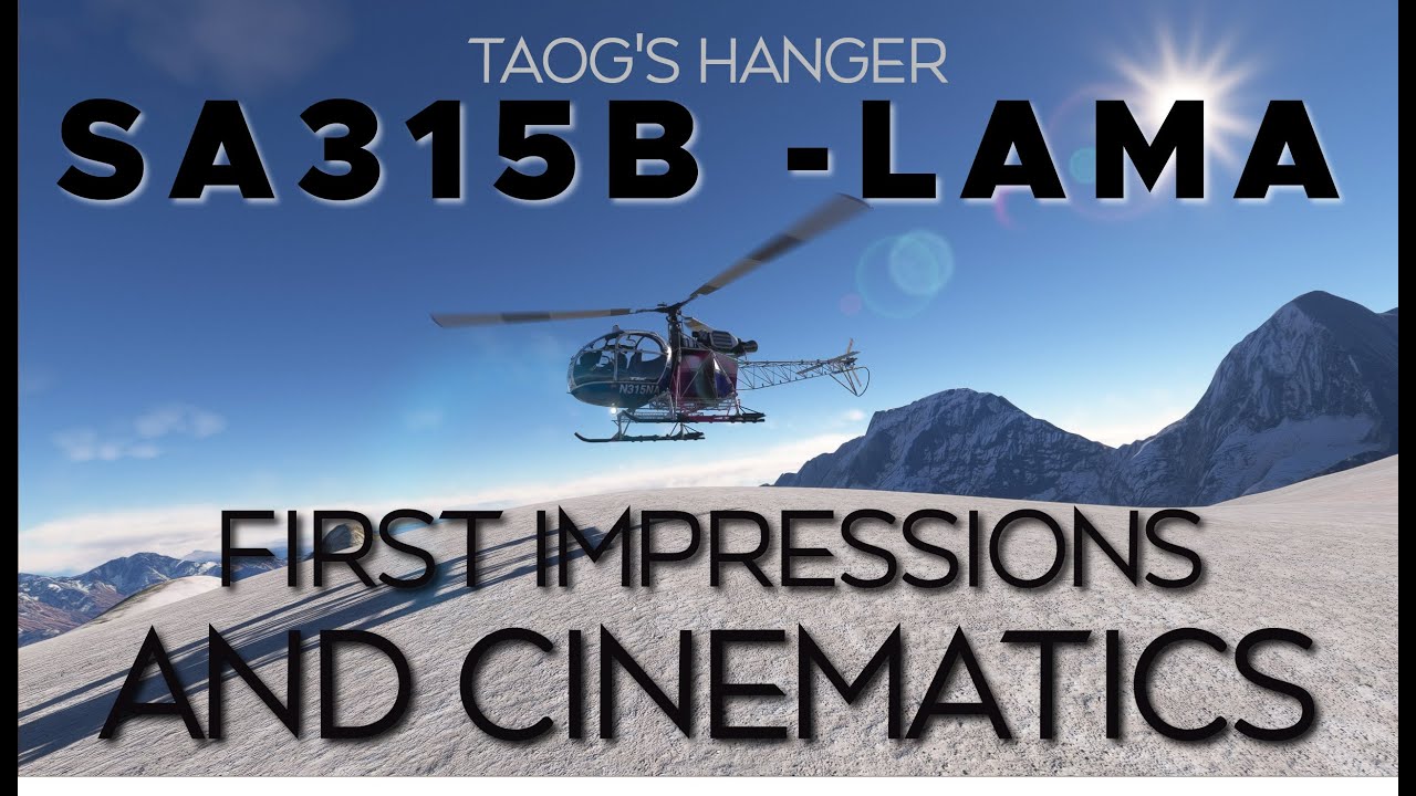 SA315B LAMA by TAOG'S HANGAR - First Flights and Cinematic