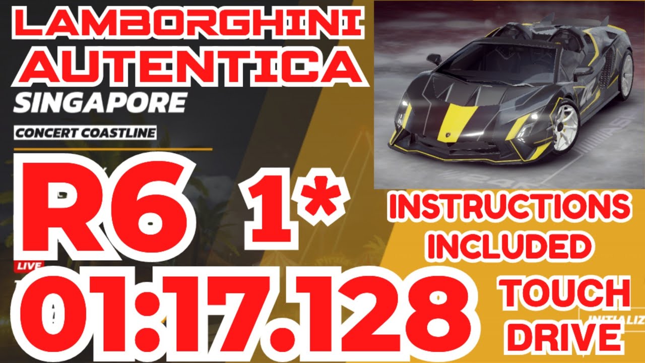 Asphalt UNITE - LAMBORGHINI AUTENTICA Grand Prix Round 6 | 1⭐ Touchdrive | Concert Coastline