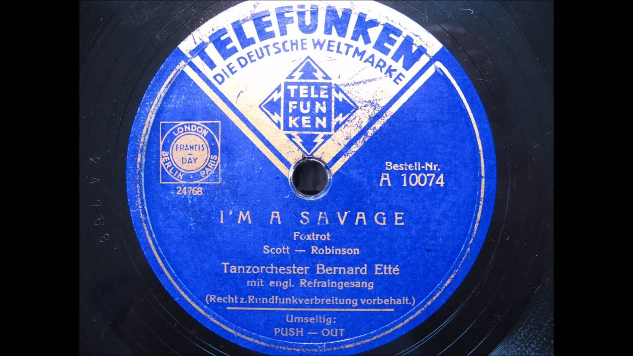 Bernhard Ette  -  I´m a Savage (1940)