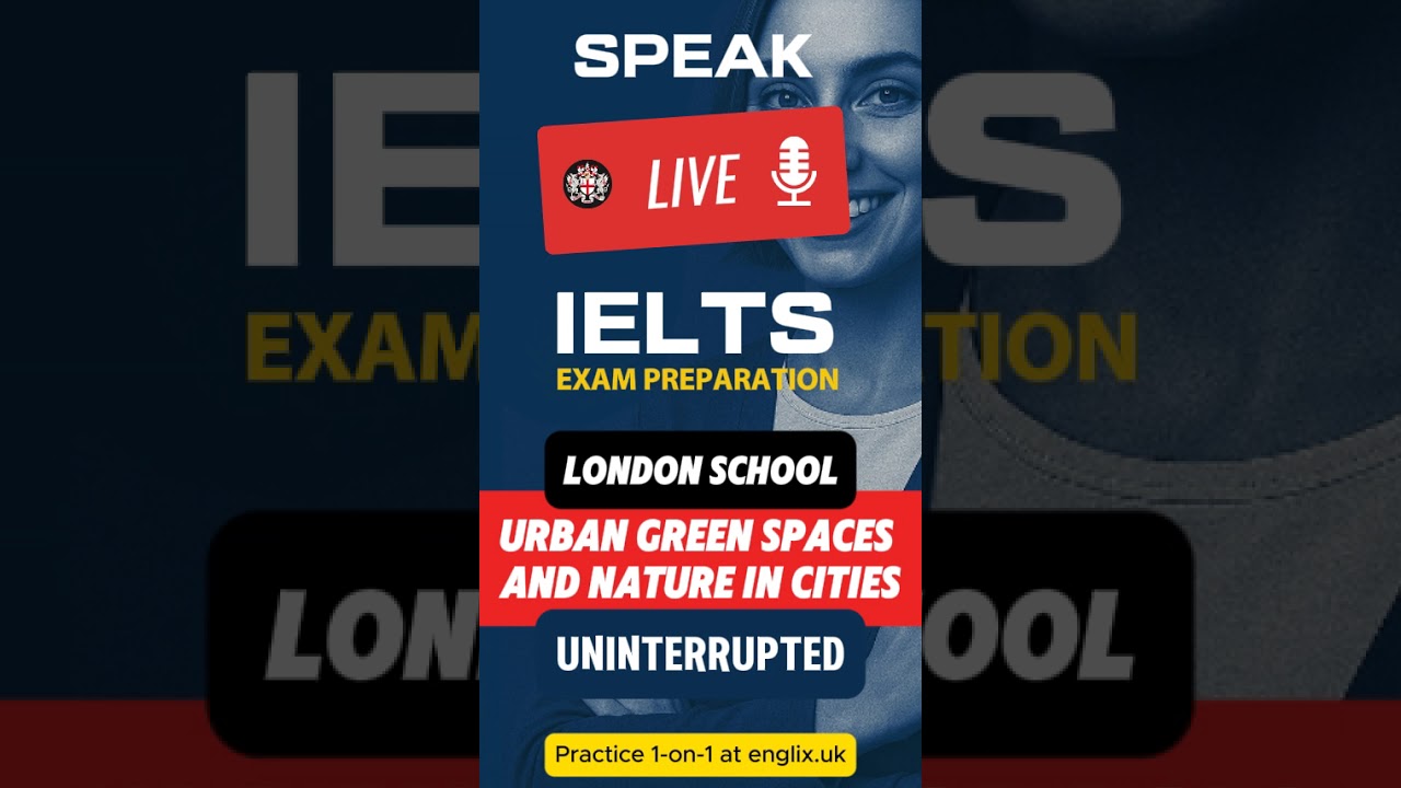 IELTS Speaking Practice 2026 – Urban Green Spaces & Nature in Cities | Full Mock Test
