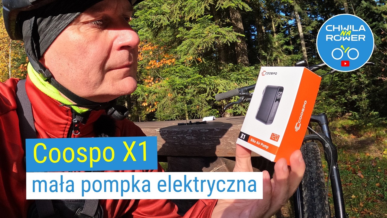 Coospo X1 - elektryczna pompka rowerowa w rozsądnej cenie. v164