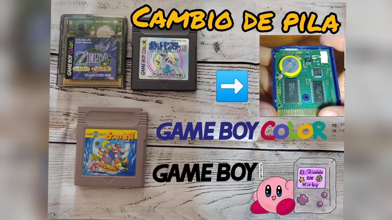 como cambiar  la pila de forma fácil para cartucho game boy y color