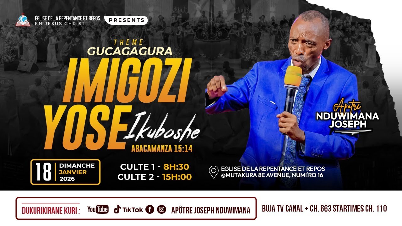 SUNDAY SERVICE 18/01/2026// REPENTANCE MUTAKURA