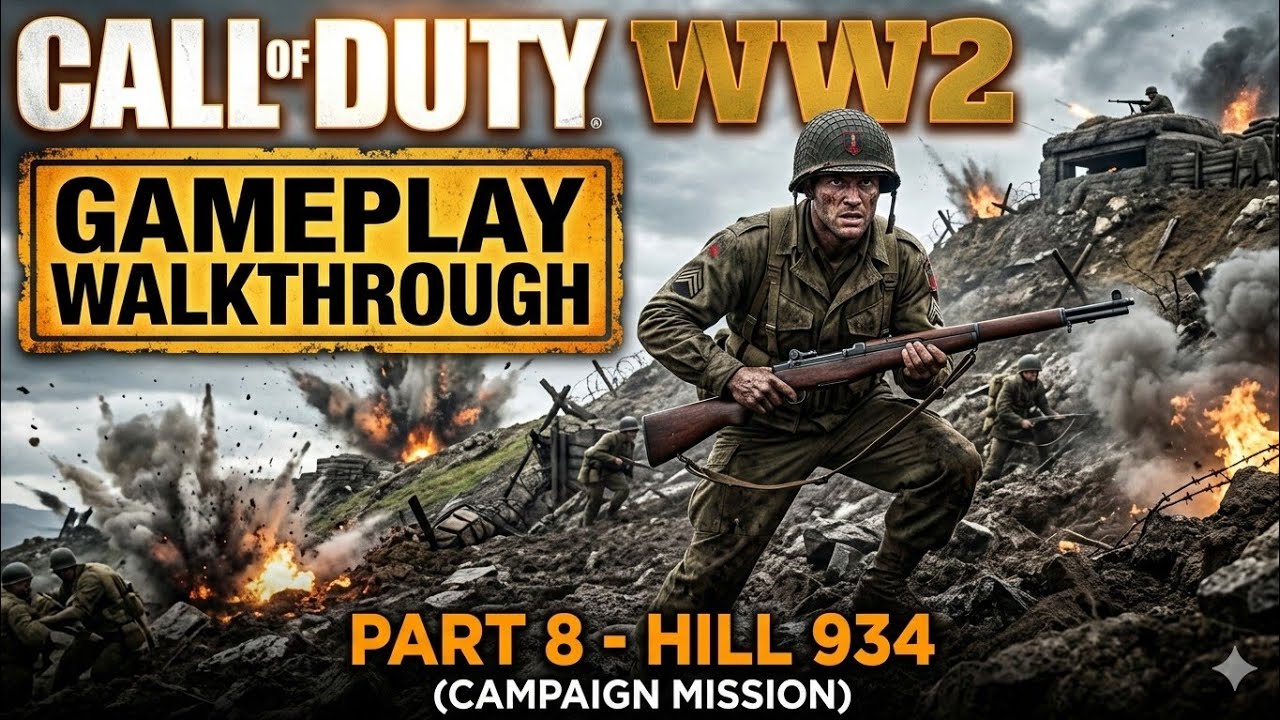 𝐂𝐚𝐥𝐥 𝐨𝐟 𝐃𝐮𝐭𝐲 𝐖𝐖𝟐 𝐆𝐚𝐦𝐞𝐩𝐥𝐚𝐲 𝐖𝐚𝐥𝐤𝐭𝐡𝐫𝐨𝐮𝐠𝐡 Part 8 - HILL 934 ( 𝐂𝐚𝐦𝐩𝐚𝐢𝐠𝐧 𝐌𝐢𝐬𝐬𝐢𝐨𝐧)