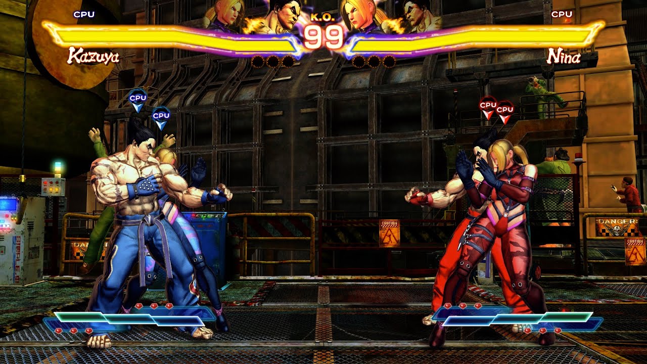 Kazuya & Nina Mirror Match! Tremendous CPU Melee!
