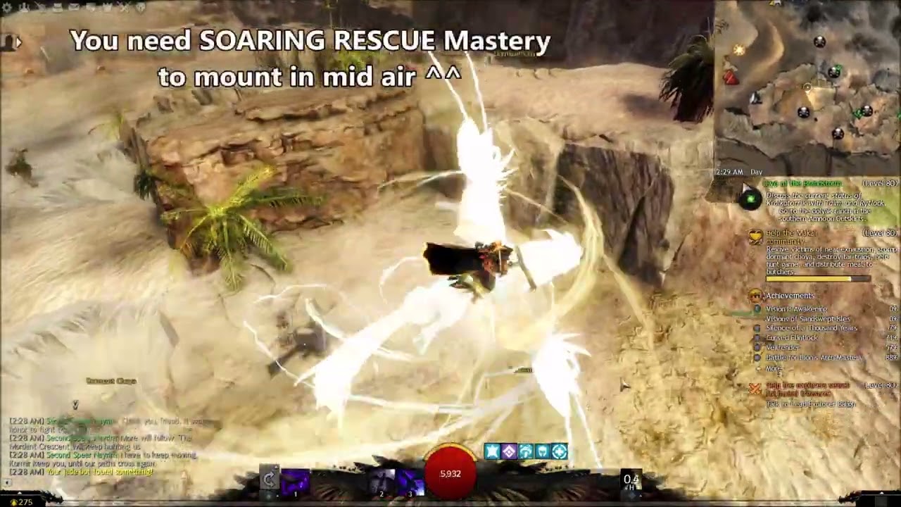 GW2 | TRICK - How to use SPRINGER Mount For GRIFFON LIFT OFF