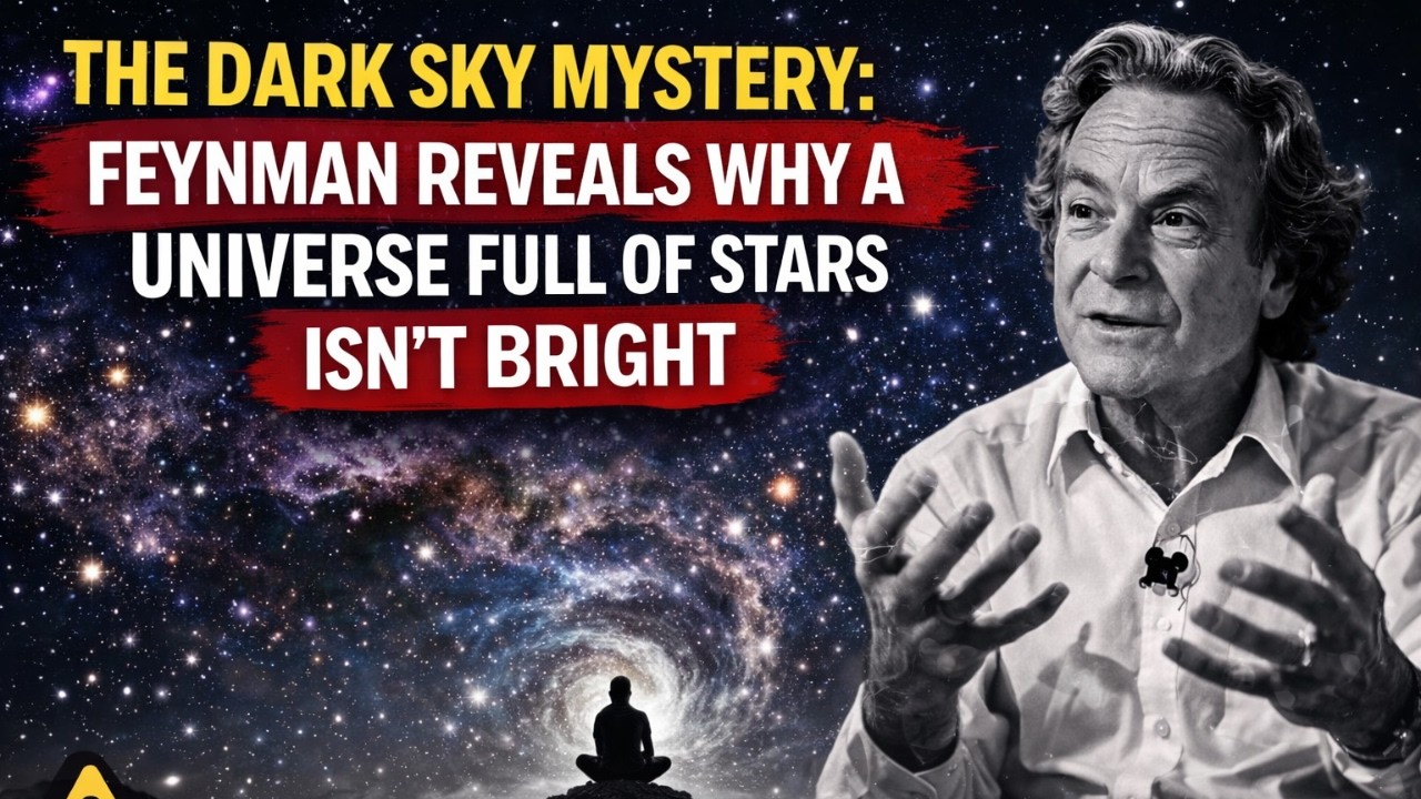 🌌 The Dark Sky Mystery: Feynman Reveals Why a Universe Full of Stars Isn’t Bright