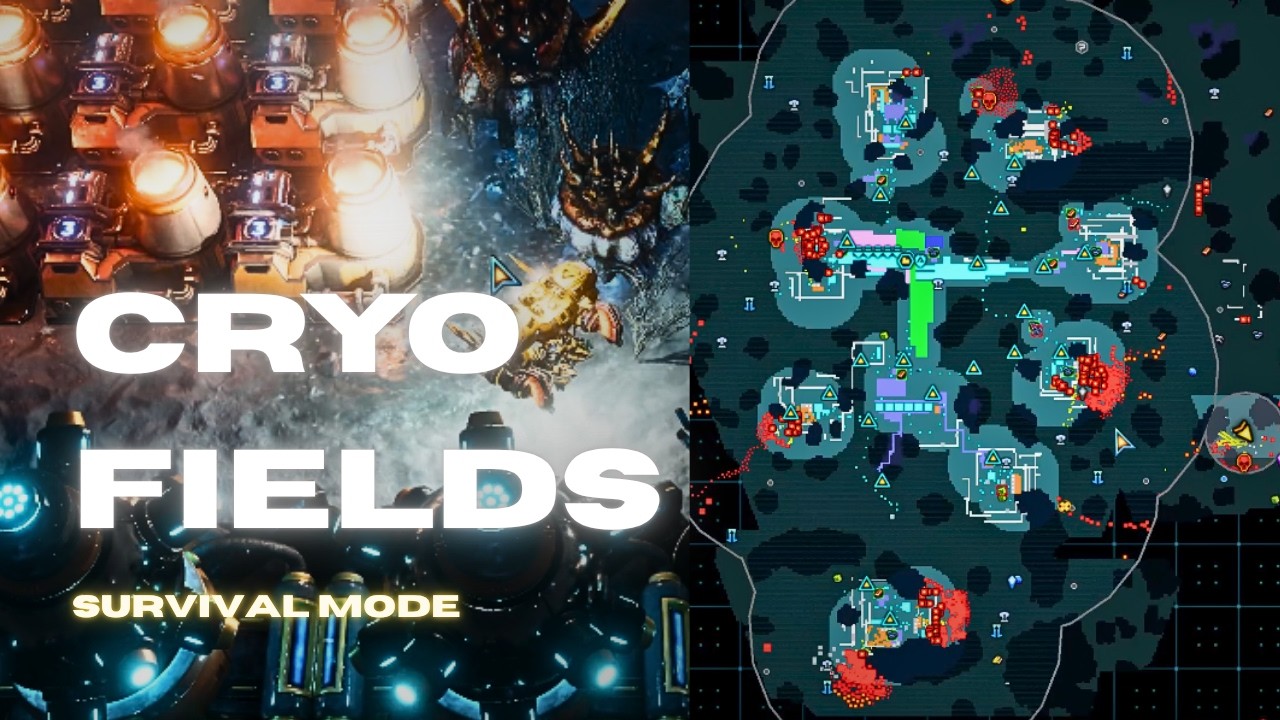 The Riftbreaker Gameplay | Cryo Fields | Survival Brutal Difficulty