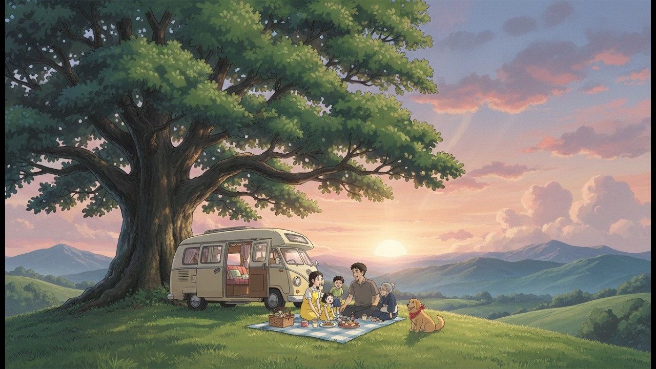 A Peaceful Day in the Countryside | Ghibli-Style ASMR