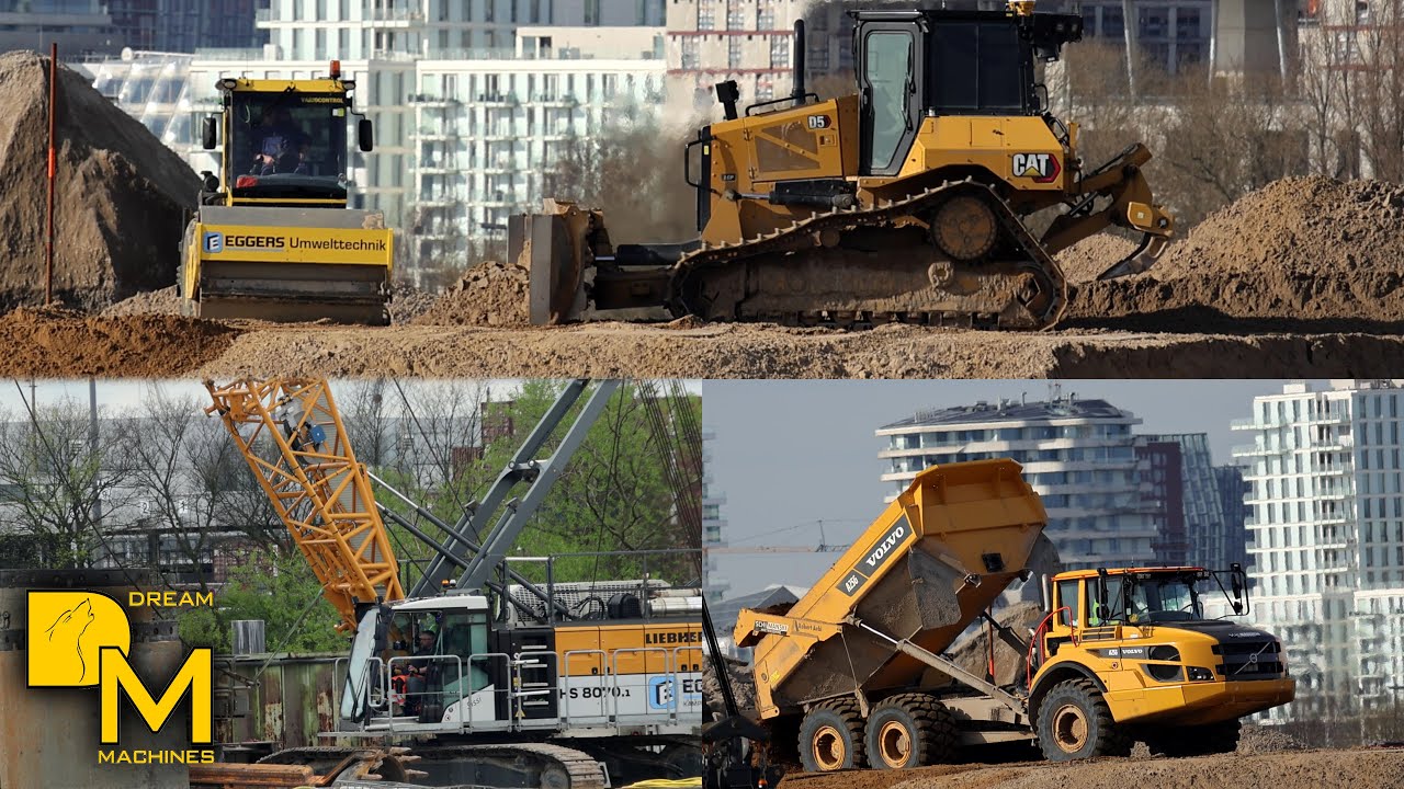 Visiting largest construction project in town ⚠️ heavy machinery excavators dump trucks  loaders 🚧🏗️