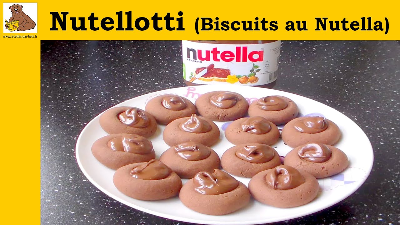 Nutellotti Biscuits au Nutella - recette rapide et facile