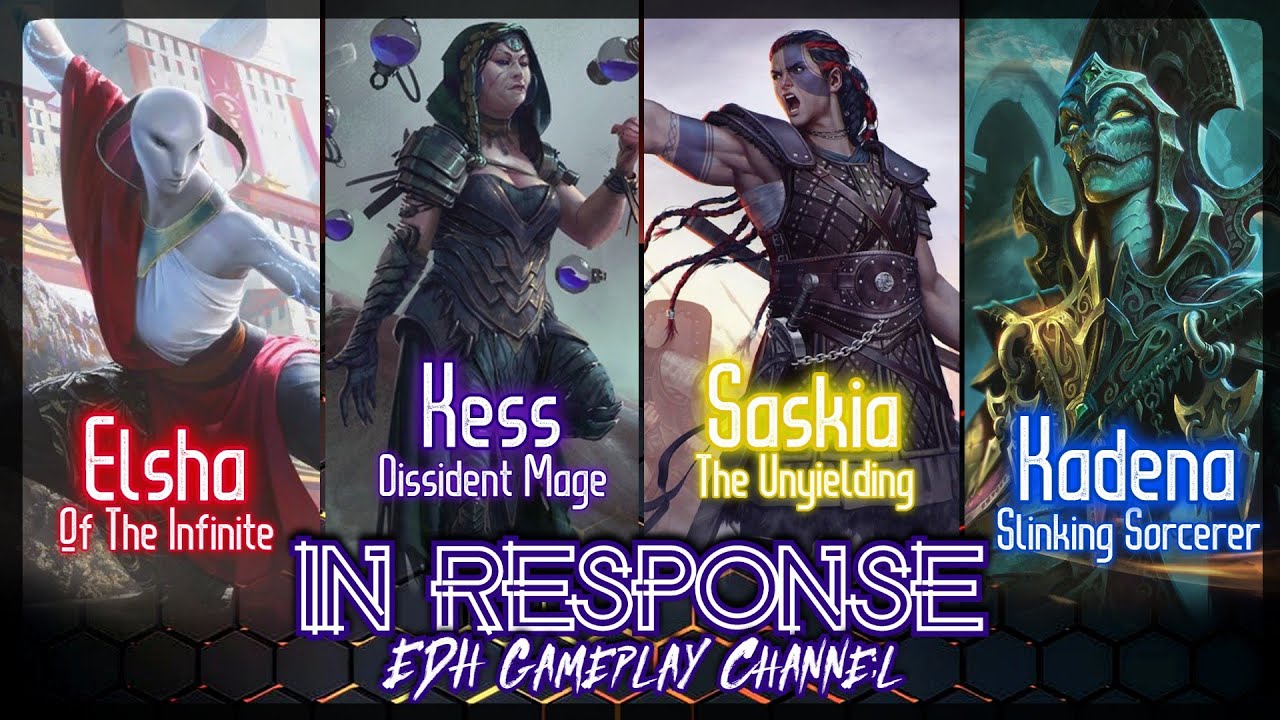Elsha vs Kess vs Saskia vs Kadena: Commander Gameplay