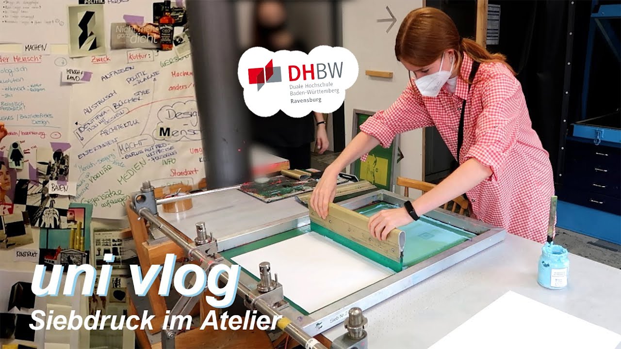 🎓 UNI VLOG | Siebdruck & Buchgestaltung im 2. Semester Mediendesign