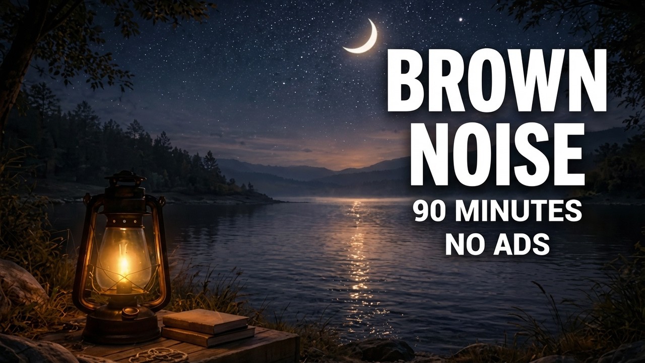 Brown Noise for Sleep 90 Minutes | No Ads, No Interruptions