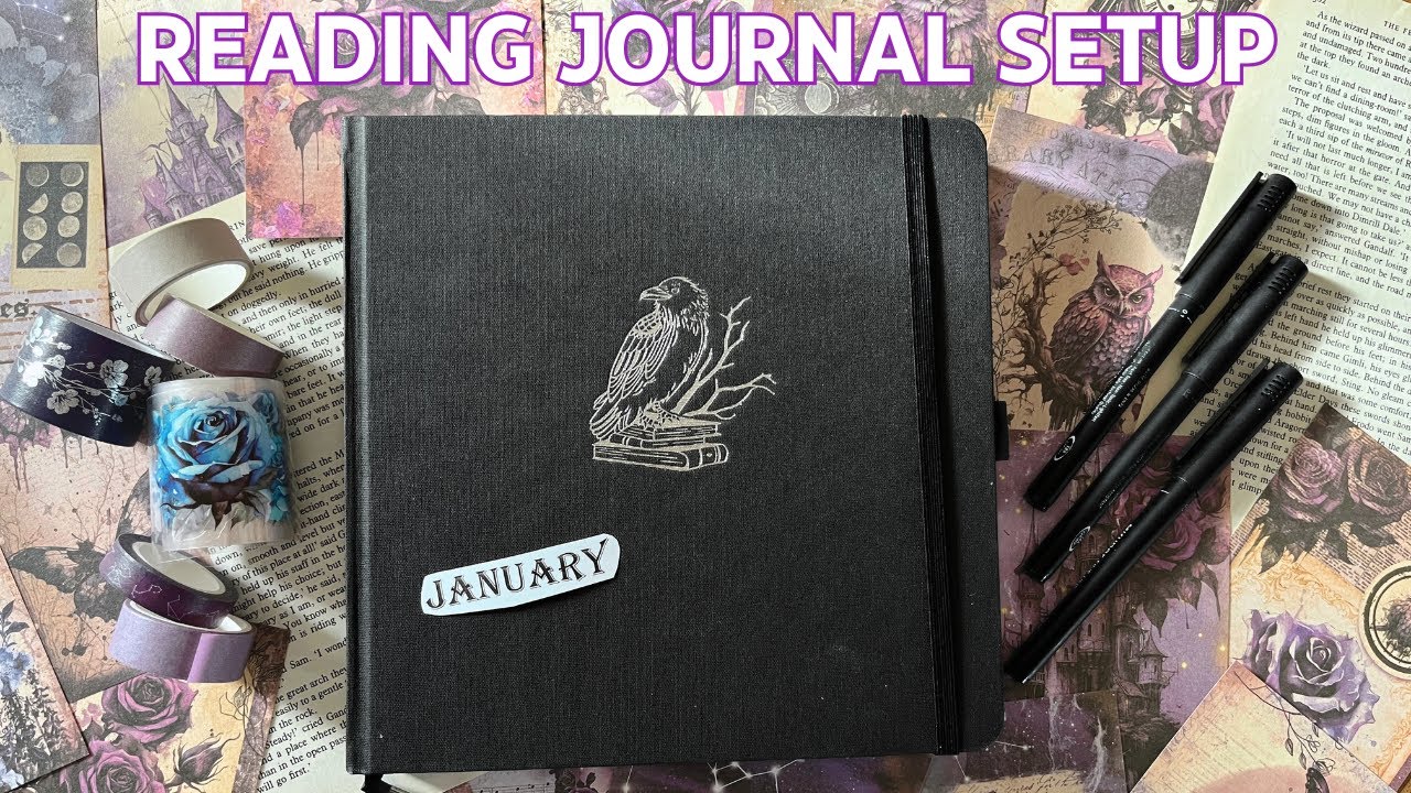 2025 Reading Journal Setup // January Easy Artsy Spreads