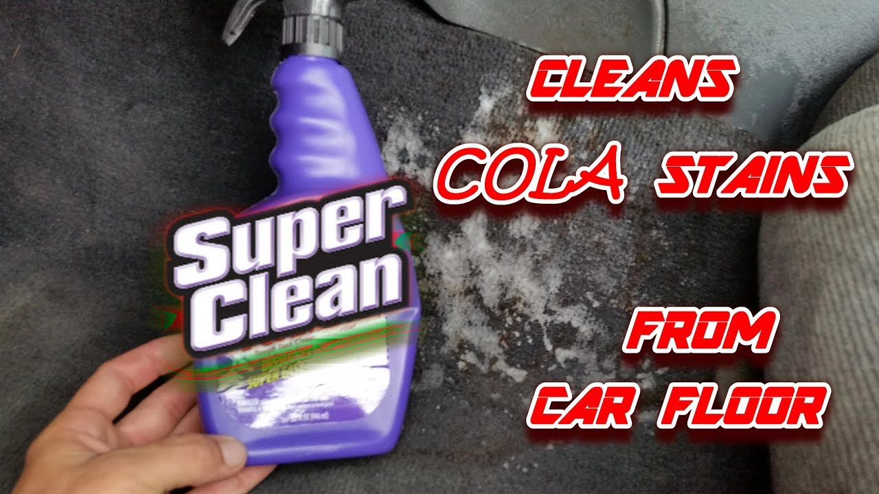 How to remove Soda Stains from Your Car's Interior: SuperClean Foaming Spray Cleans Soda Stains!