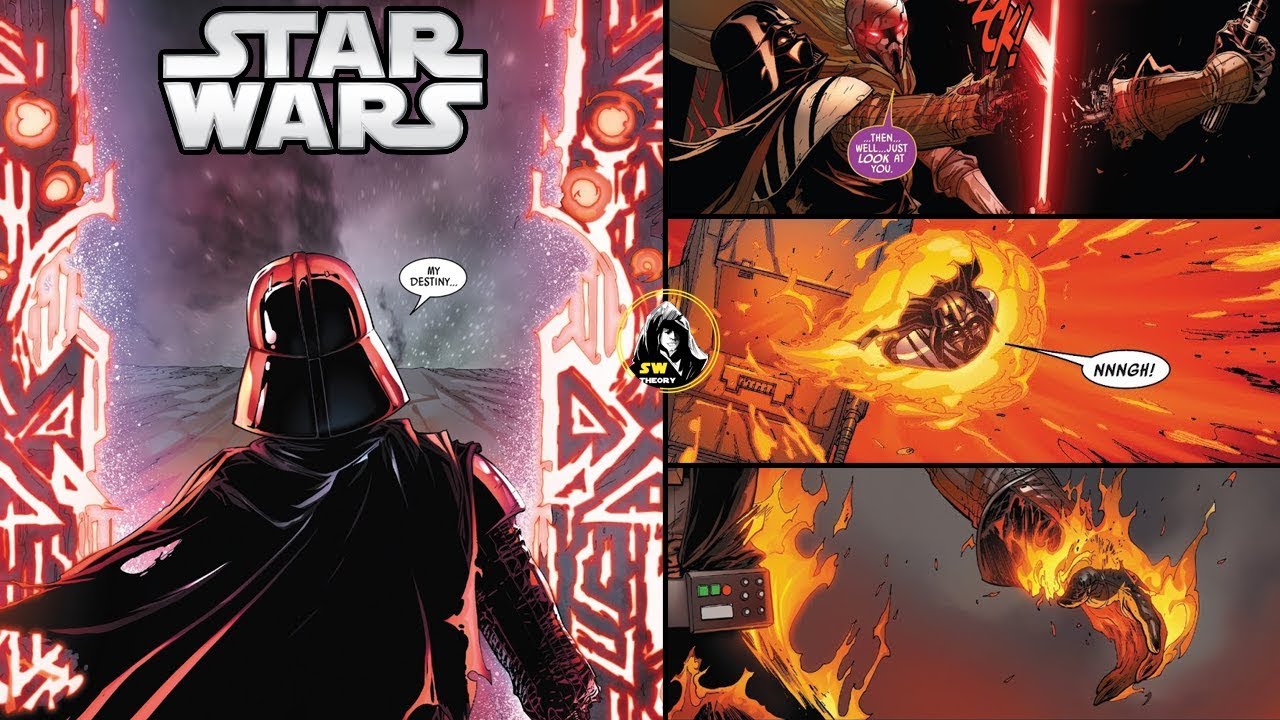 VADER FIGHTS MOMIN AND ENTERS THE PORTAL FOR PADME - Star Wars Theory COMICS