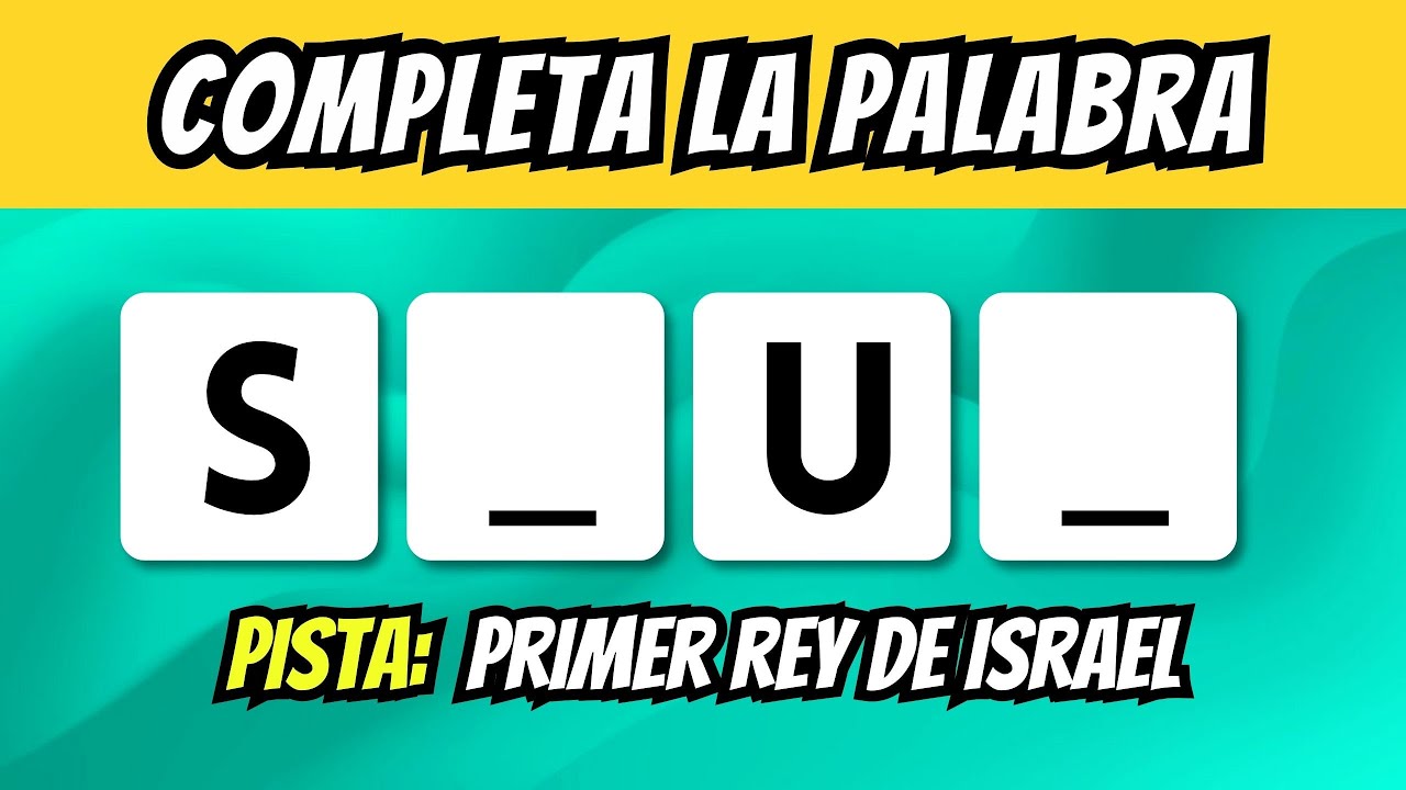 COMPLETA LA PALABRA BIBLICA #1😄 | TEST BIBLICO