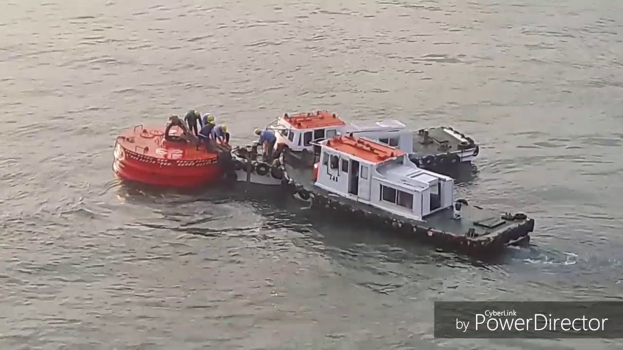 Tanker Ship Berthing At Buoy Mooring