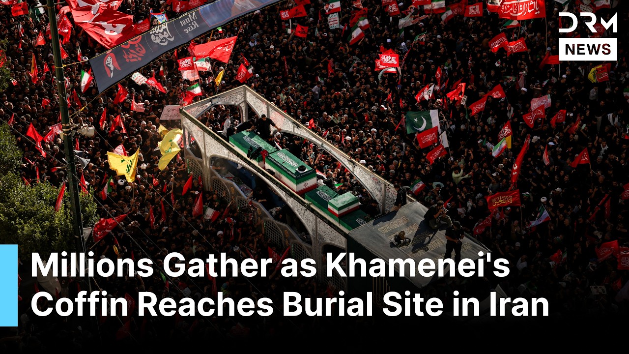 Emotional Scenes as Millions Touch & Kiss Khamenei Coffin During Historic Funeral in Mashhad | AK1G