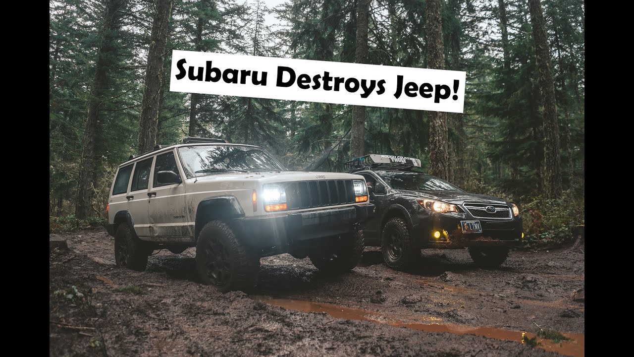 Crosstrek vs Jeep! Crosstrek Offroading With Jeep [Ladee Flats Trail 800]