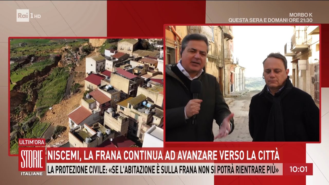 Niscemi, si allarga il fronte della frana - Storie italiane 27/01/2026