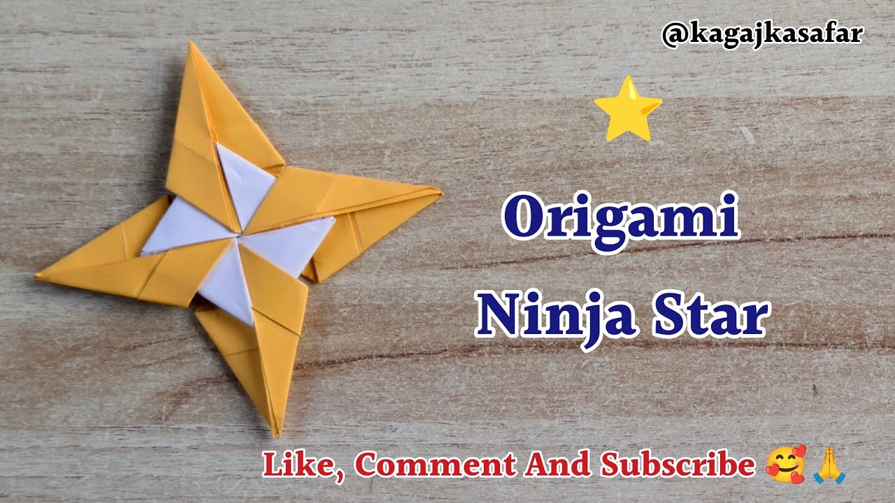 How to Make a Paper Ninja Star (Shuriken) - EASY! Don't Throw This! 😱 DIY Origami Ninja Star