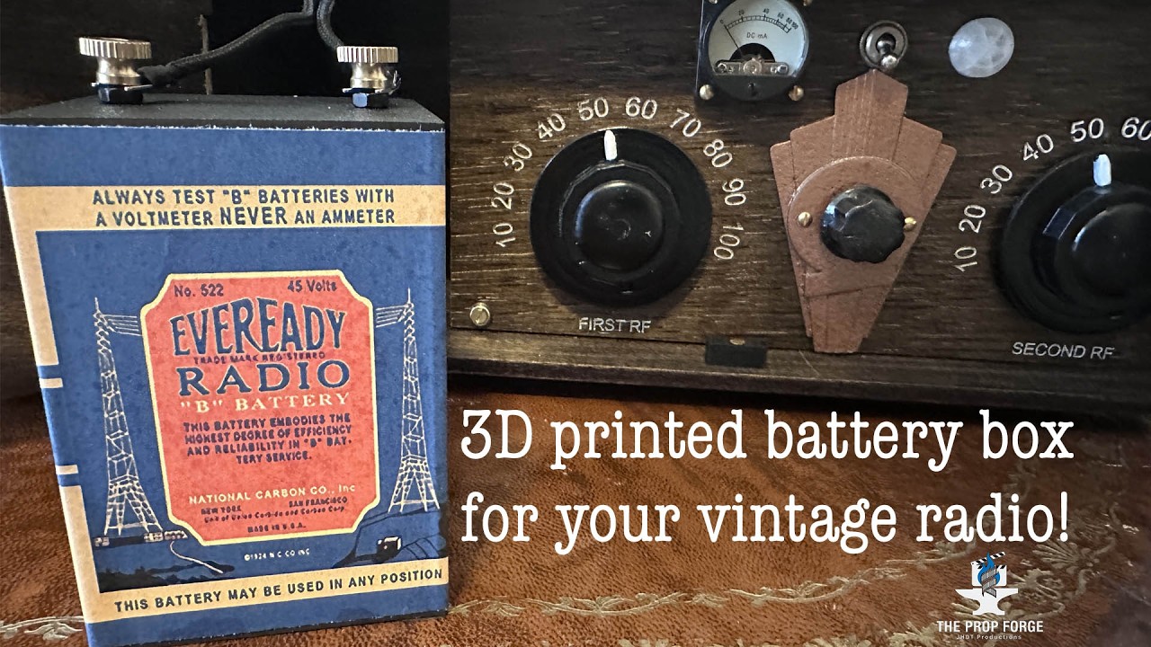 Building a 1920s-Style Battery That Hides Modern Power | 3D Printed Film Prop