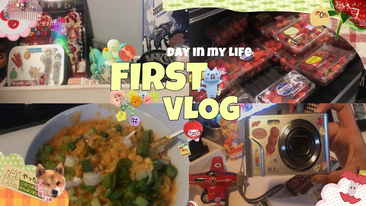 First vlog ੈ✩‧₊˚ 🪼🐠// Heisei’s retro/ juminocore, grocery shopping, buldak, AND MORE