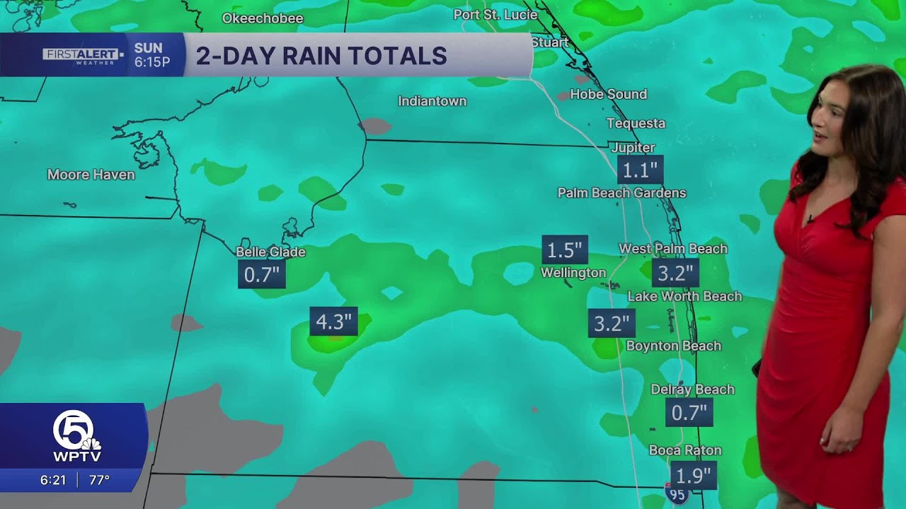 WPTV First Alert Weather Forecast for Evening of Sunday, March 1, 2026