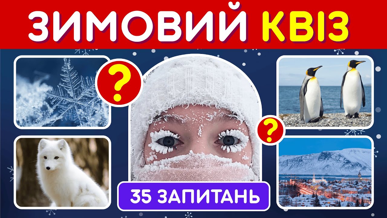 ❄️ Сніжний Зимовий Квіз ❄️ Чи Витримаєш Морозний Виклик?