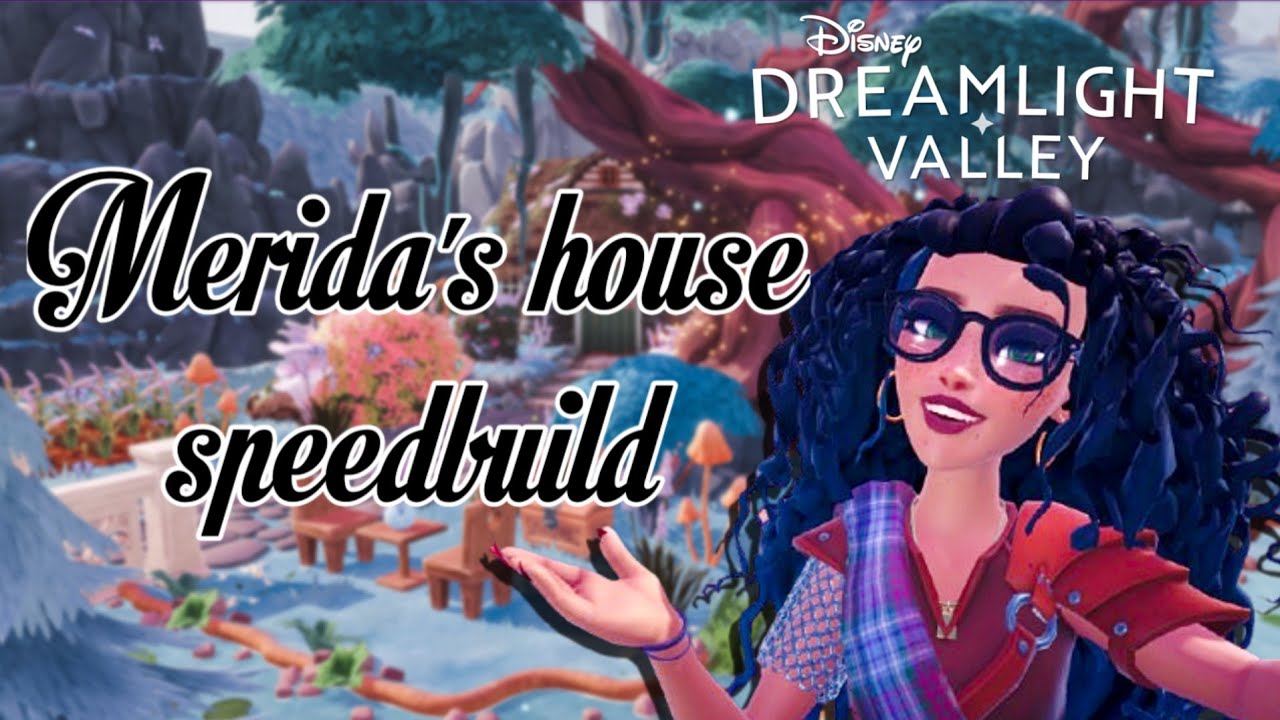 MERIDA'S HOUSE | SPEEDBUILD | STORYBOOK VALE | DISNEY DREAMLIGHT VALLEY 🍄🍃🌙