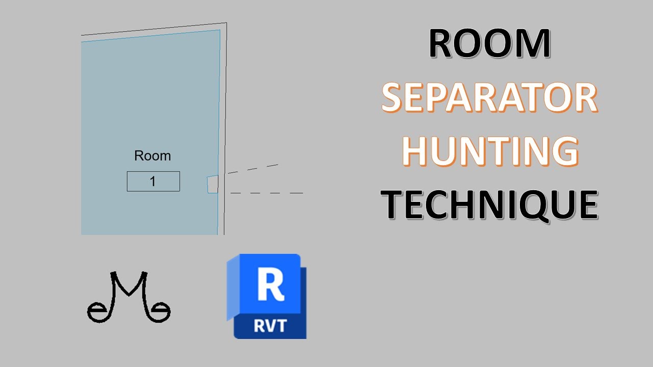Revit tutorials - Room separator hunting technique, room is not enclosed fix