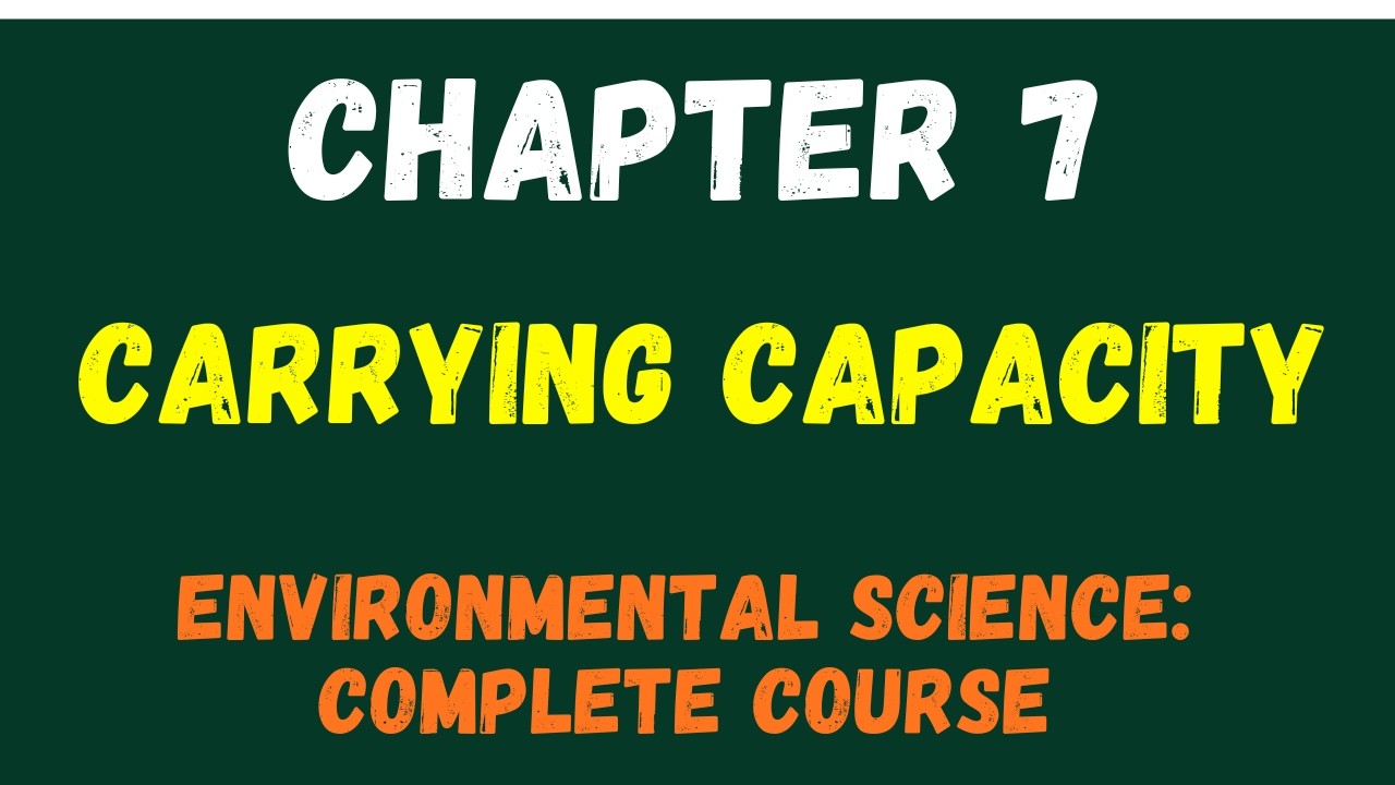 Environmental Science Chapter 7 | Carrying Capacity | (Limits, Technology & Ecological Footprints)