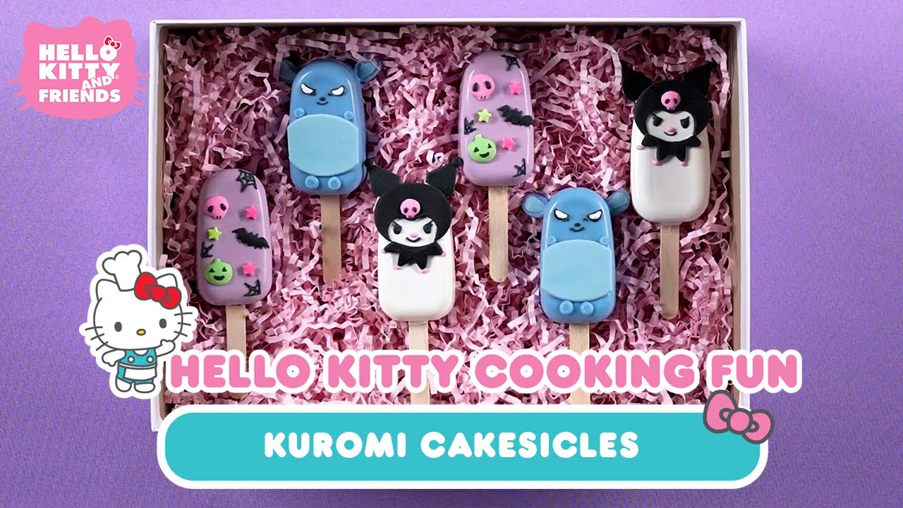 Kuromi Cakesicles | Hello Kitty Cooking Fun