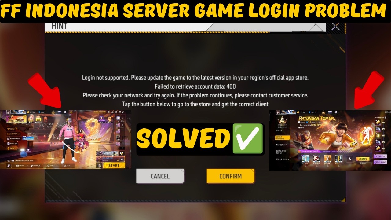 FF Indonesia Server Not Opening 😭 | How to Fix This Problem?